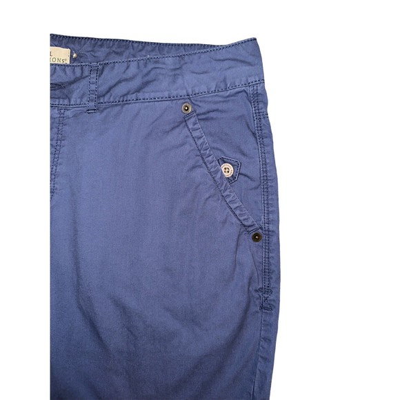 Natural Reflections Women's Shorts Chino Bermuda Blue Sz 12‎ 100% CottonPockets - Picture 4 of 14